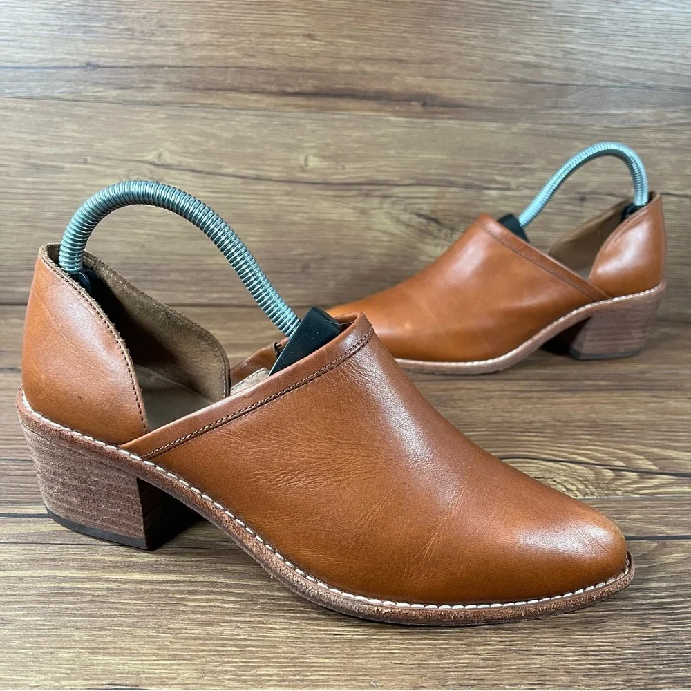 Madewell The Brady Lowcut Brown Leather Point Toe Loafers Women’s Size 7 Shoes